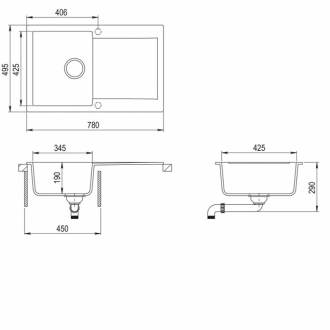 Кухонная мойка Teka CLIVO 45 B-TQ топаз