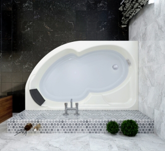 Акриловая ванна Lavinia Boho Grance Hill 170*105 (левая, с силиконовым подголовником)