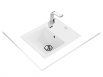 Кухонная мойка Teka STONE 45 S-TG 1B 1D белый (ручной слив)