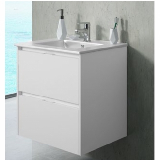 Тумба подвесная под умывальник Inca 60см + Встраиваемый умывальник Inca 60см