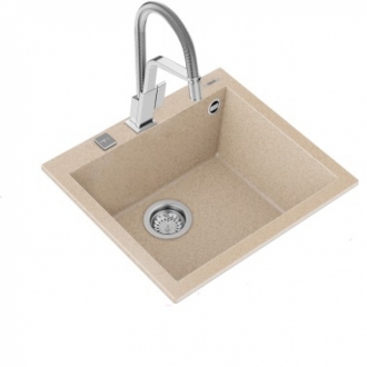 Кухонная мойка Teka FORSQUARE 50.40 TG авена бежевый (автоматический слив)
