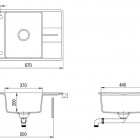 Кухонная мойка Estela 50 S-TQ топаз