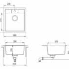 Кухонная мойка Estela 45 S-TQ белый