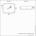 Раковина накладная MELANA  MLN-78104