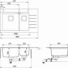 Мойка AquaSanita  Delicia Plus GQD 150 W 202 AW alumetallic