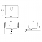 Мойка AquaSanita Arca SQA 102 710 W alba