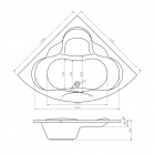 Акриловая ванна Lavinia Boho Elegant 150*150