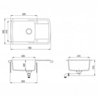 Кухонная мойка Liva 60 S-TQ оникс